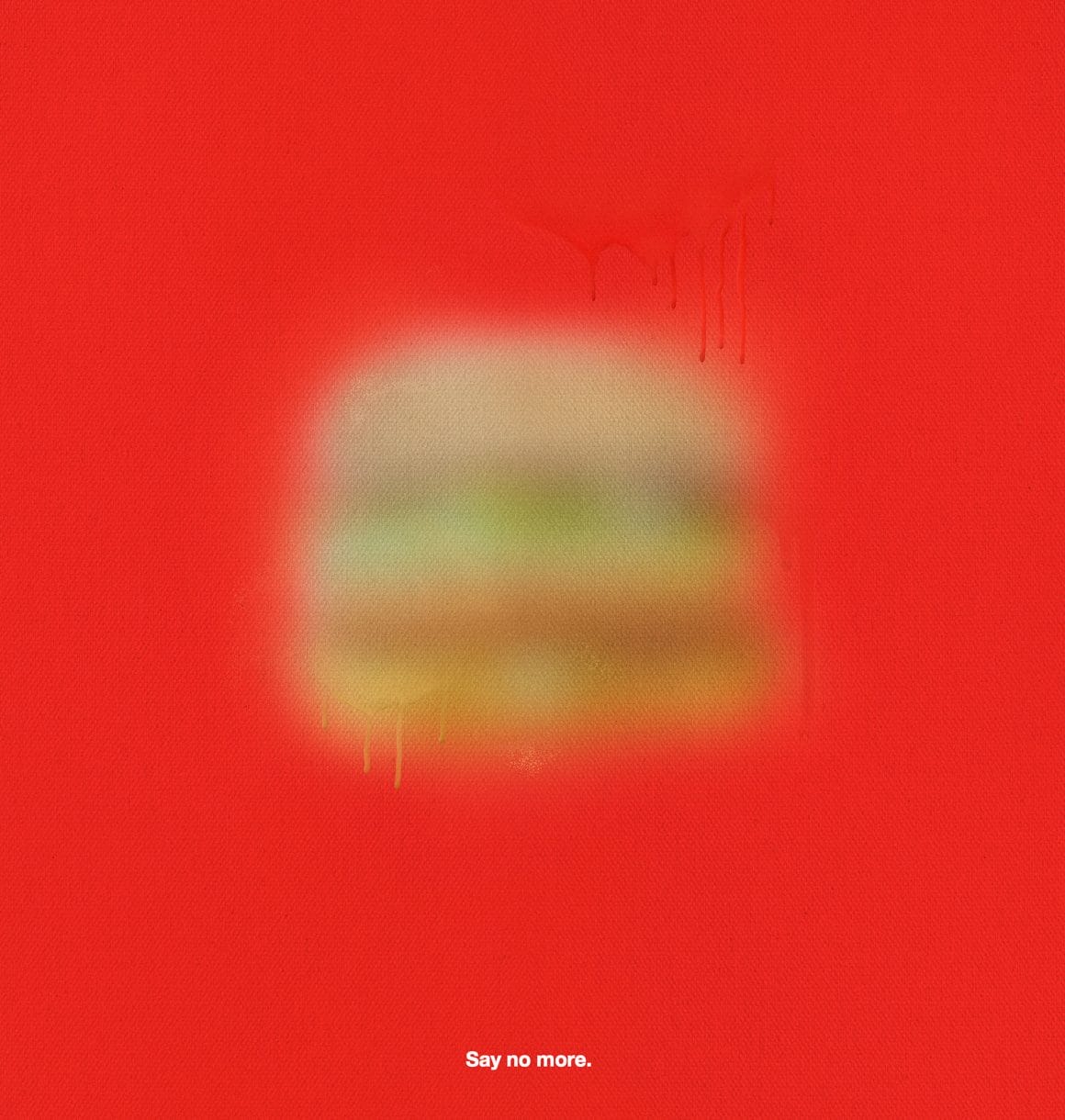 Image floue d'un hamburger de McDonald's 