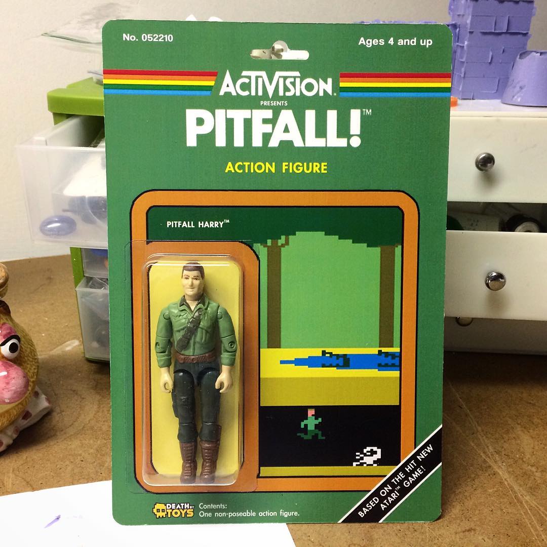 Atari figurine inspire par Pitfall! Aventurier habillé de vert