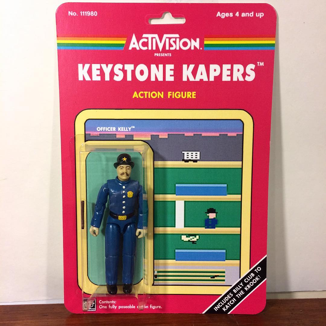  Figurine inspirée du jeu Keystone Kapers (Atari) Petit policier à l'anglaise 