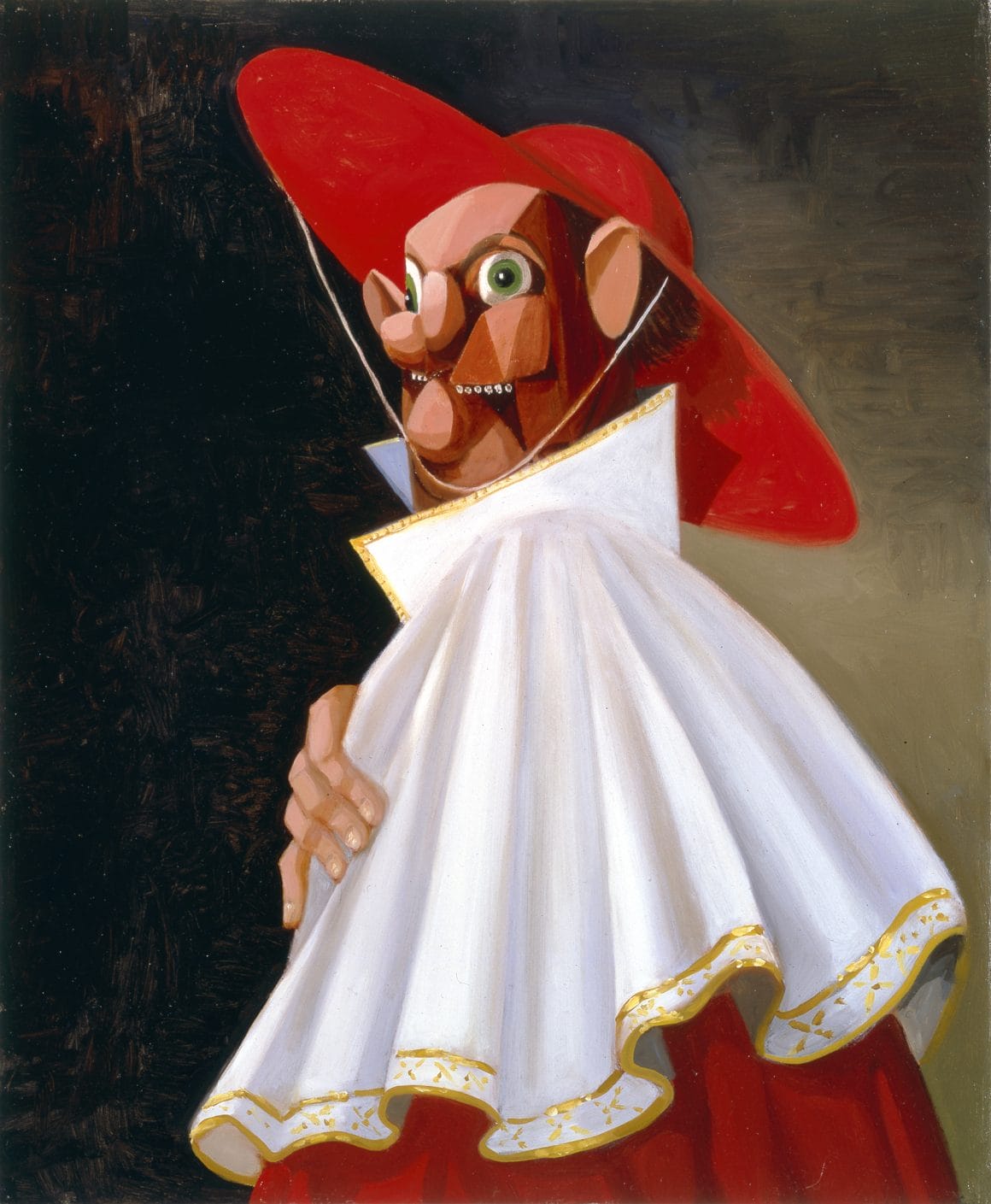 Portrait réalisé par le peintre américain George Condo