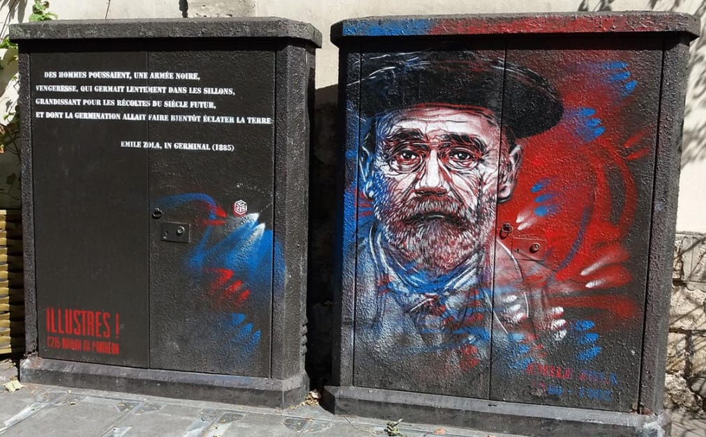 Graffiti d'Émile Zola.
