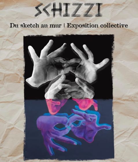 Affiche de l'exposition Schizzi : Du sketch au mur