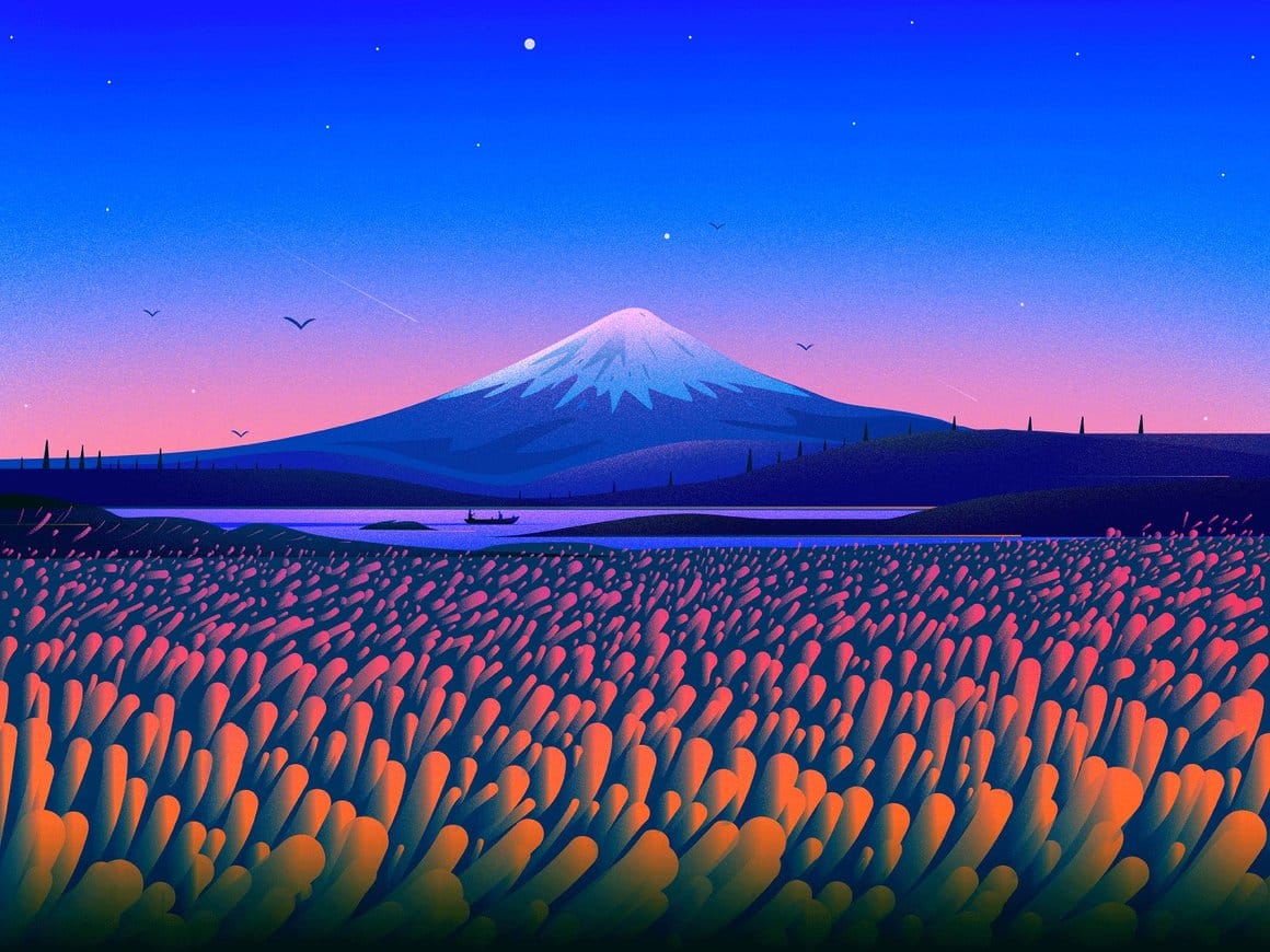 Illustration du Mont Fuji