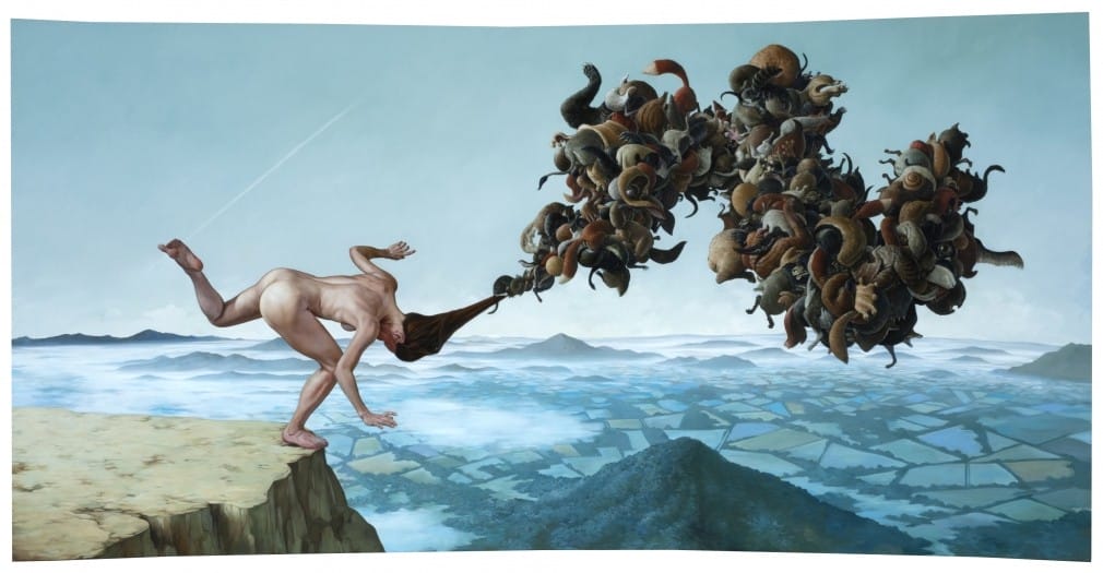 Tableau réalisé par le peintre américain Erik Thor Sandberg et inspiré par le style de Goya 