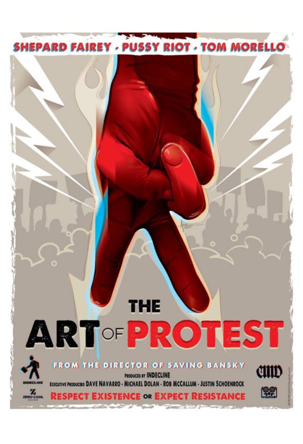 Affiche du film The Art of Protest présenté au Street Art MOVIE Fest.