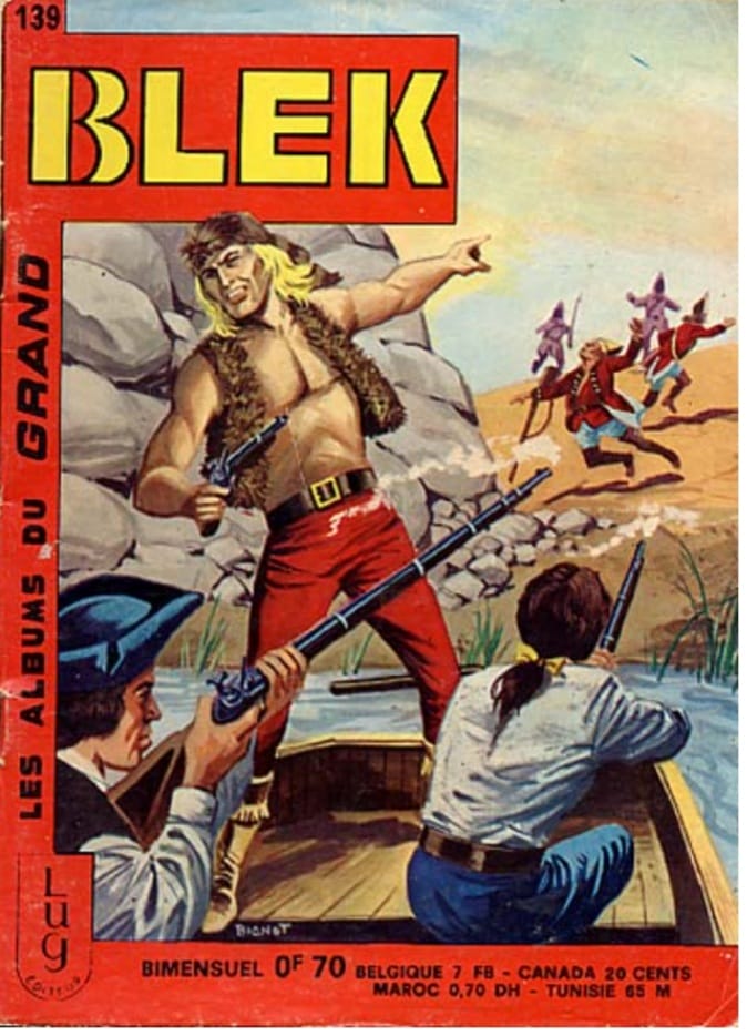 Couverture de la bande dessinée "Blek Le Rok"