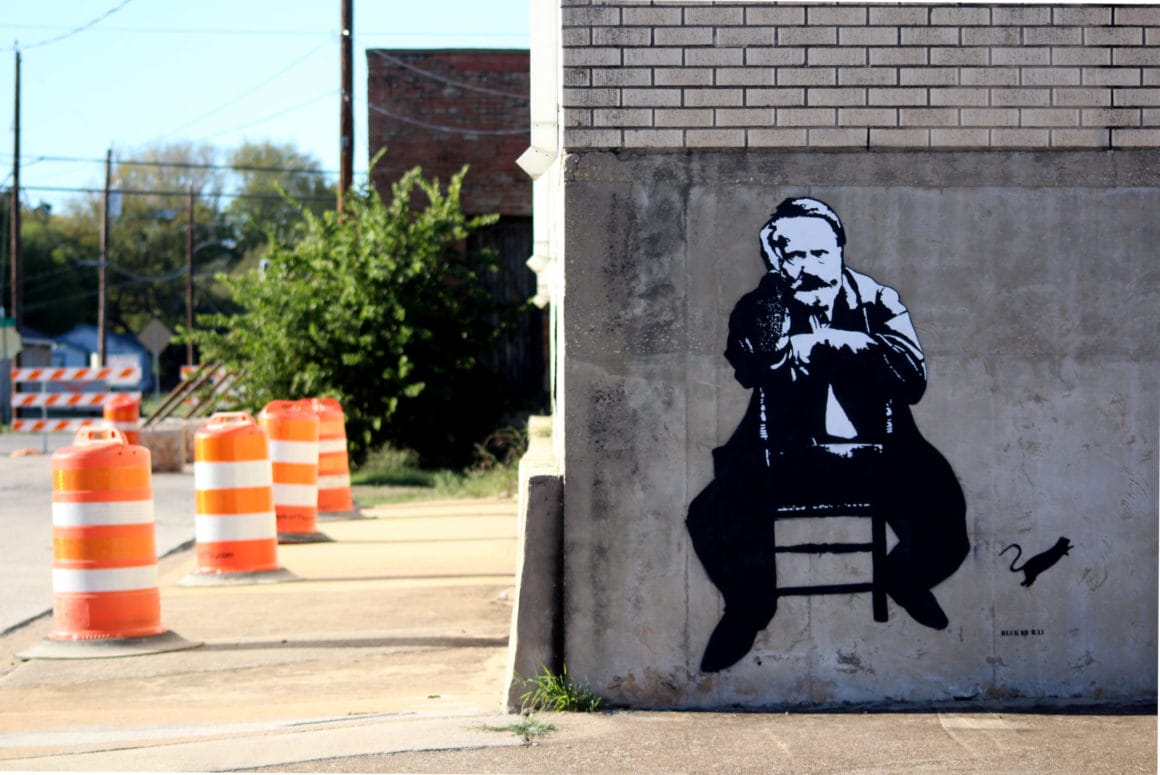 Victor Hugo un mur de Waco en 2018