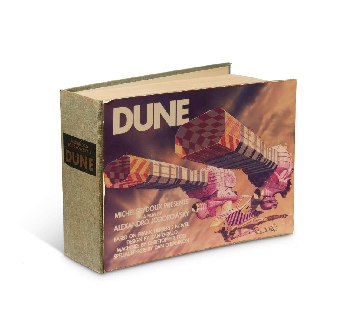 Image du livre contenat le storyboard du film Dune (1975)