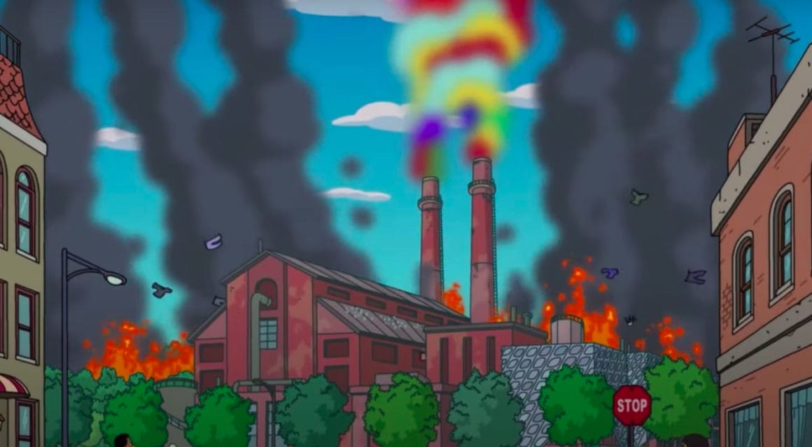 les Simpsons usine