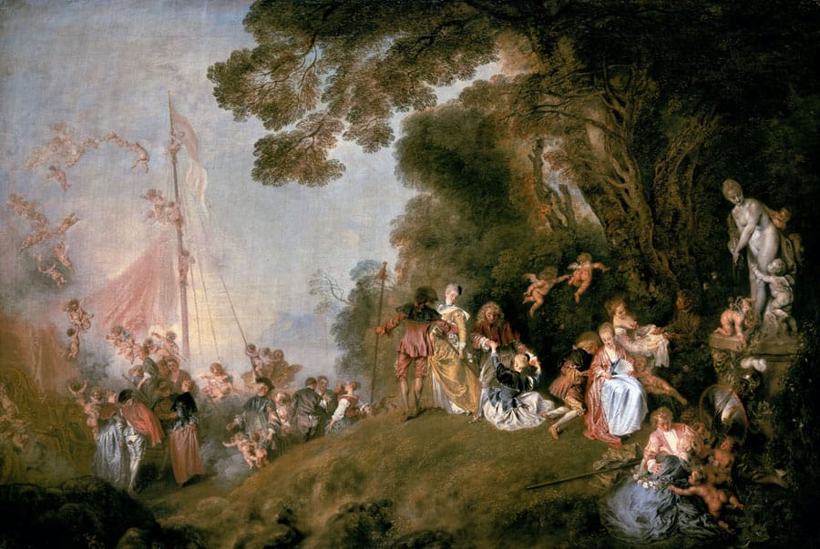 tableau classique de Watteau