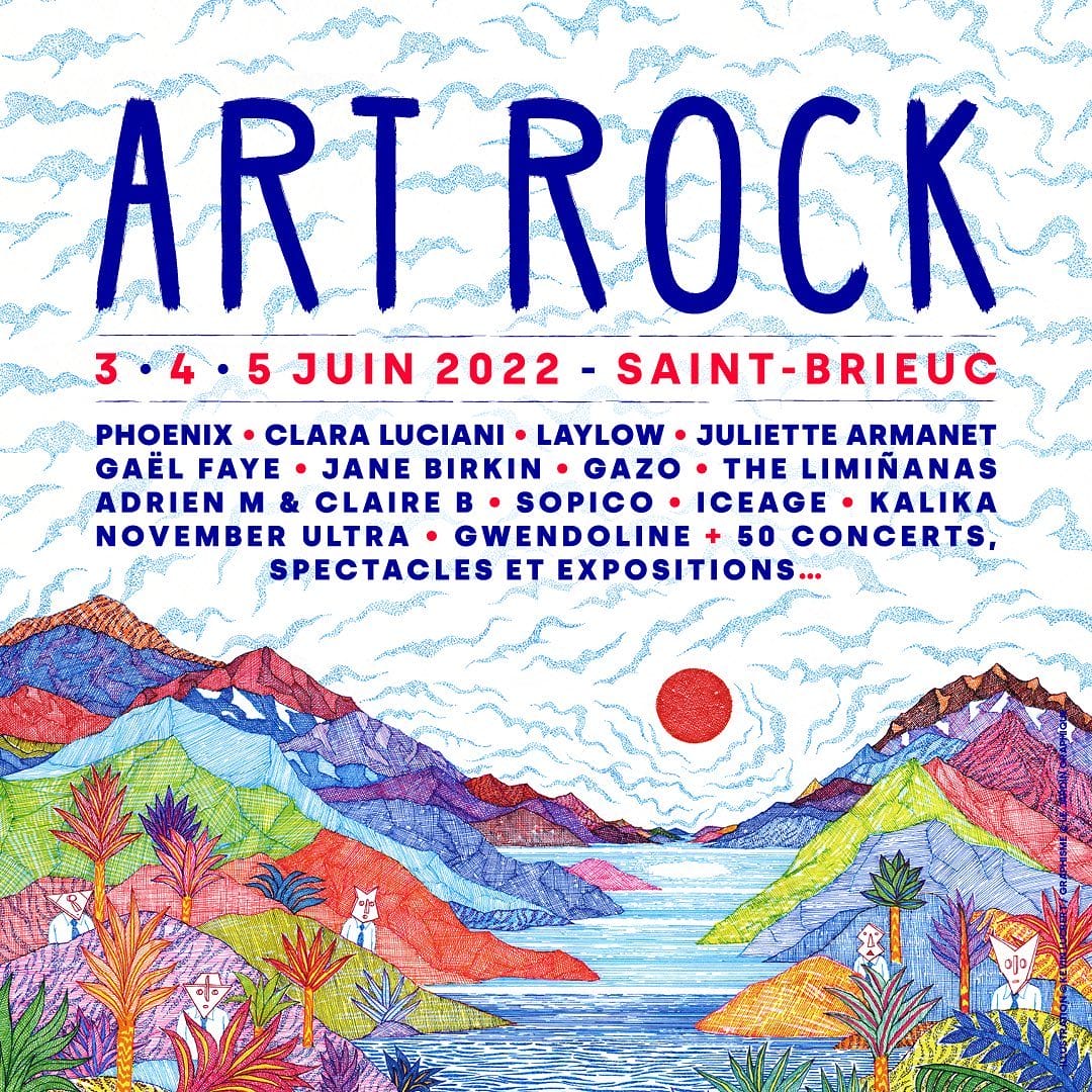 Affiche et programmation du Art Rock