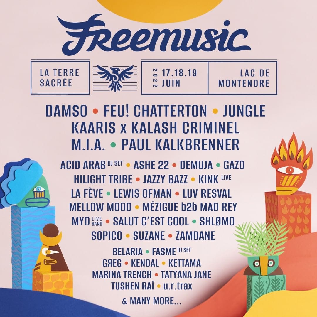 Affiche et programmation  du Free Music Festival