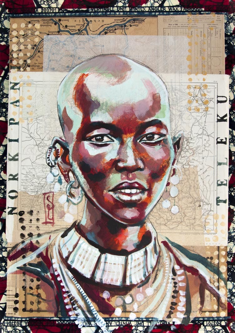 Portrait de Norkipani Teleku de l'ethnie Maasai en Tanzanie