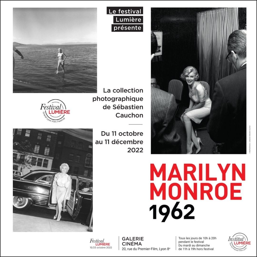 Affiche festival Lumière pour l'exposition sur Marilyn Monroe 