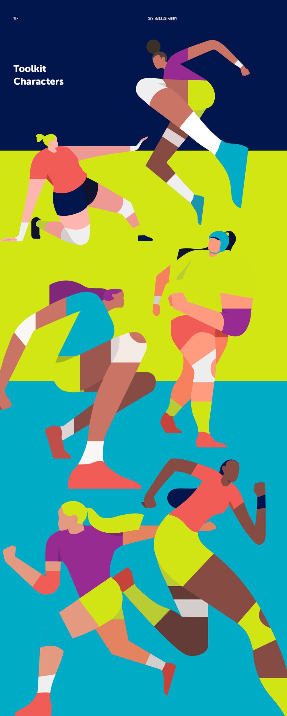 Xoana Herrera - Illustration pour Women’s in Rugby Campaign