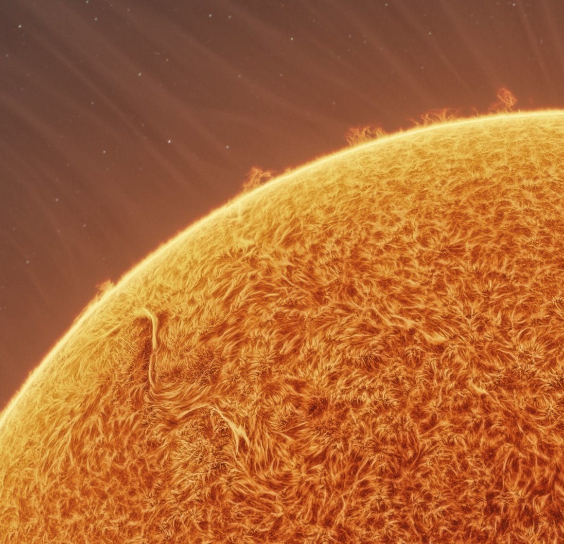 Fusion of helios détail du soleil
