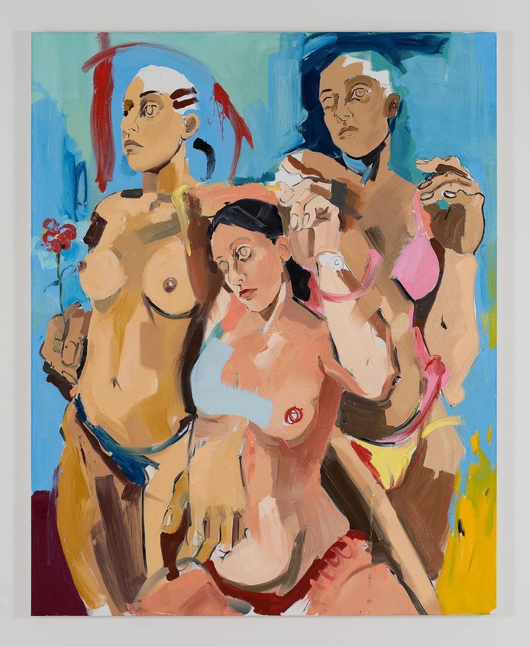 Trois femmes sont présentées sur cette peinture de Cristina BanBan