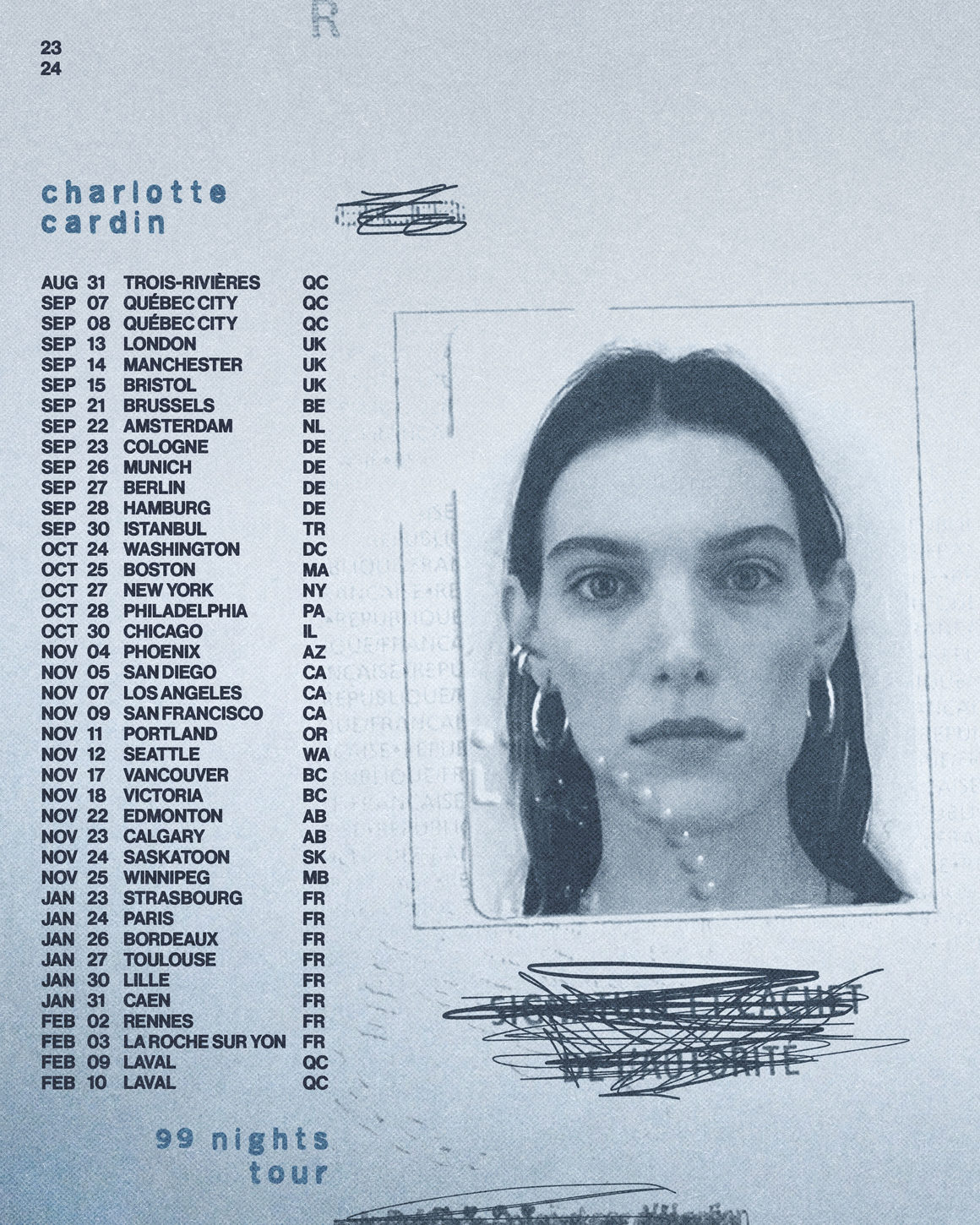 Dates de tournée de Charlotte Cardin 