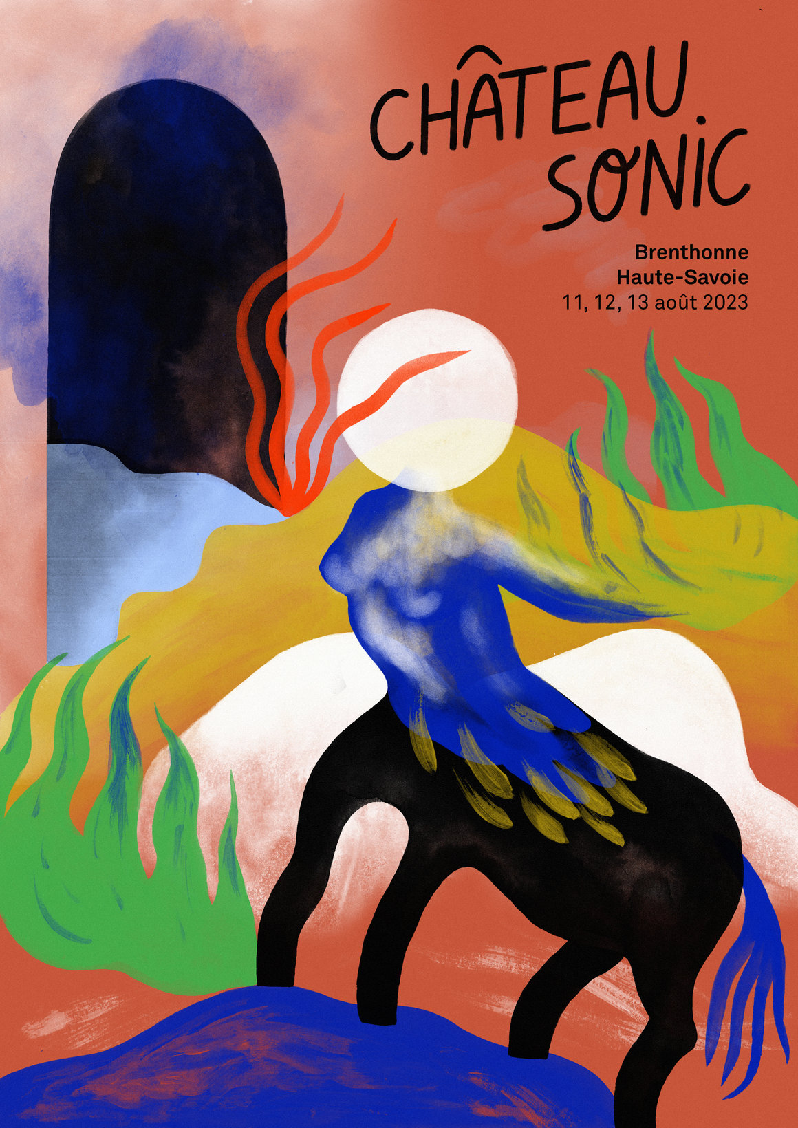 Affiche de l'édition 2023 du festival Château Sonic