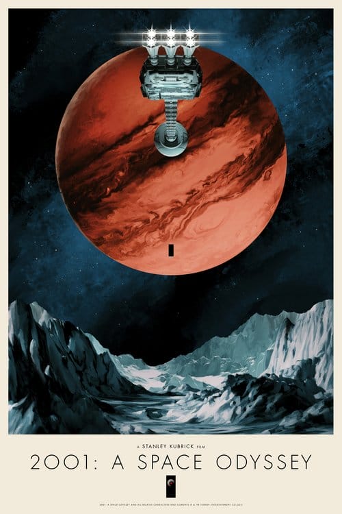 illustration poster 2001 : l'odyssée de l'espace de GЯIFF
