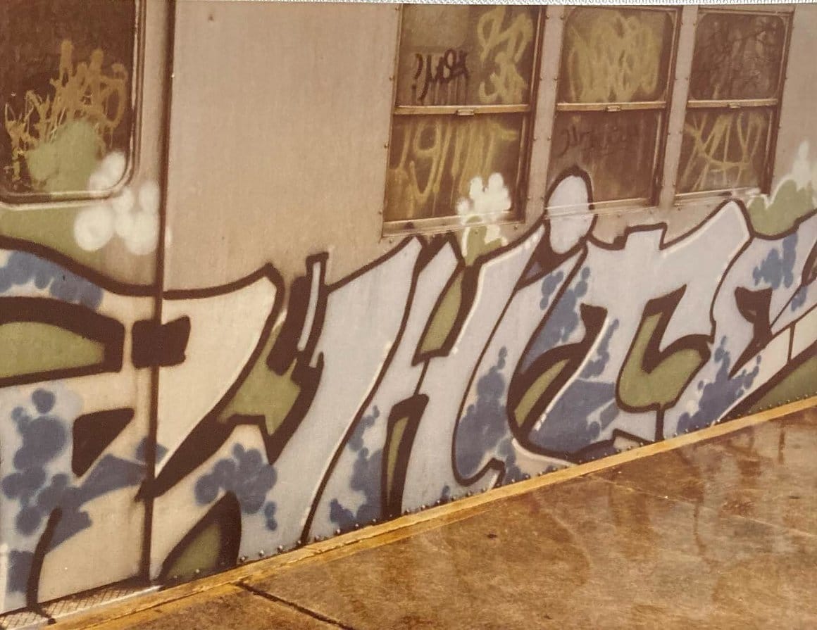 Graffiti réalisé par Dondi White sur un train de Brooklyn