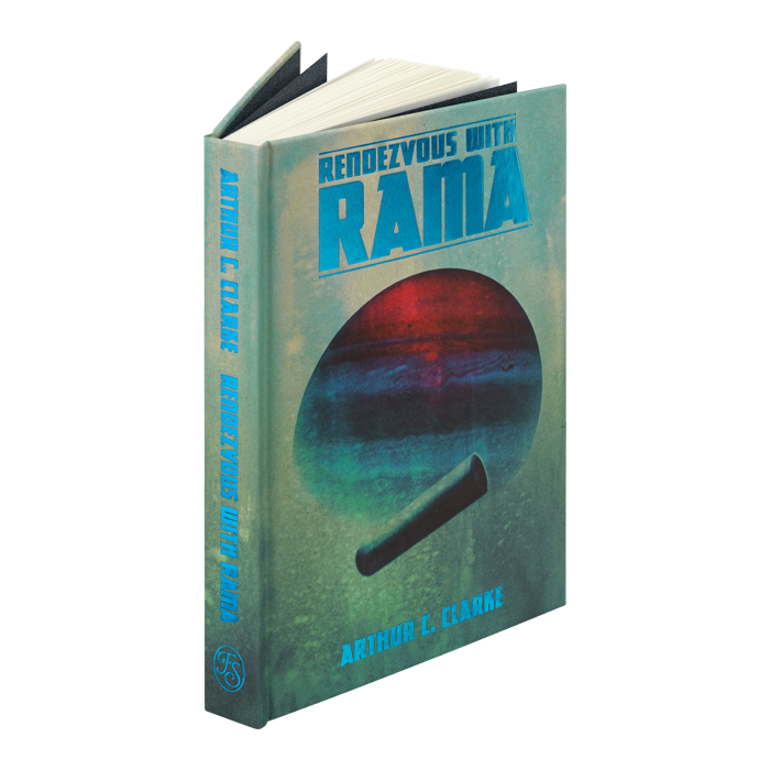 illustration de la couverture du livre Rendezvous with Rama en réédition