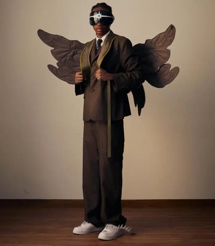Costume trois pièces crée et photographié par Cho Gi-Seok