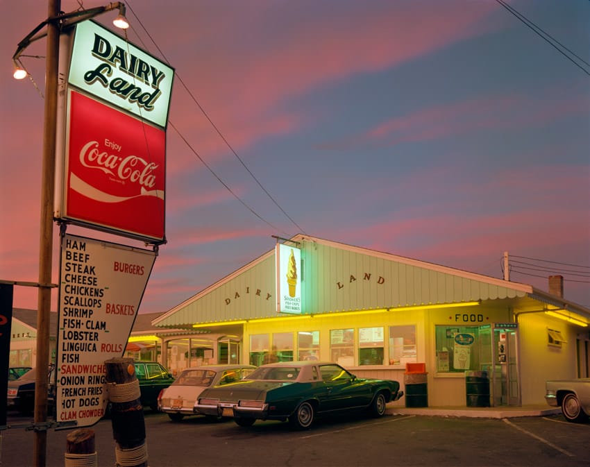 © Joel Meyerowitz, Dairy Land, Provincetown, Massachusetts, 1976