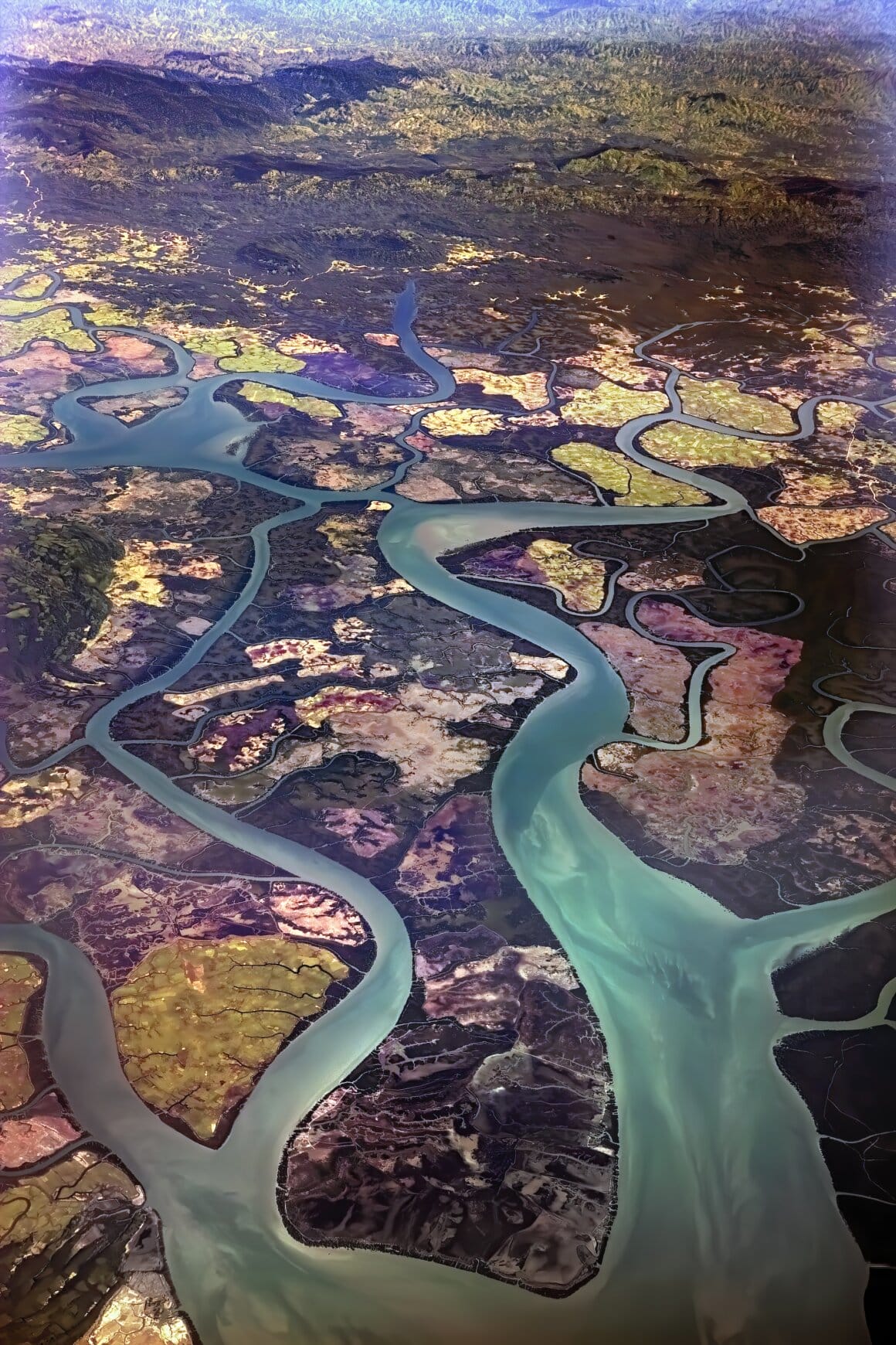 MR2748. Fllyng over the Irrawady River Delta, Burma, November 18, 2008