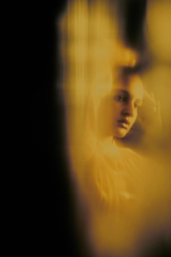 portrait flou par Sarah Fuchs lumière dorée