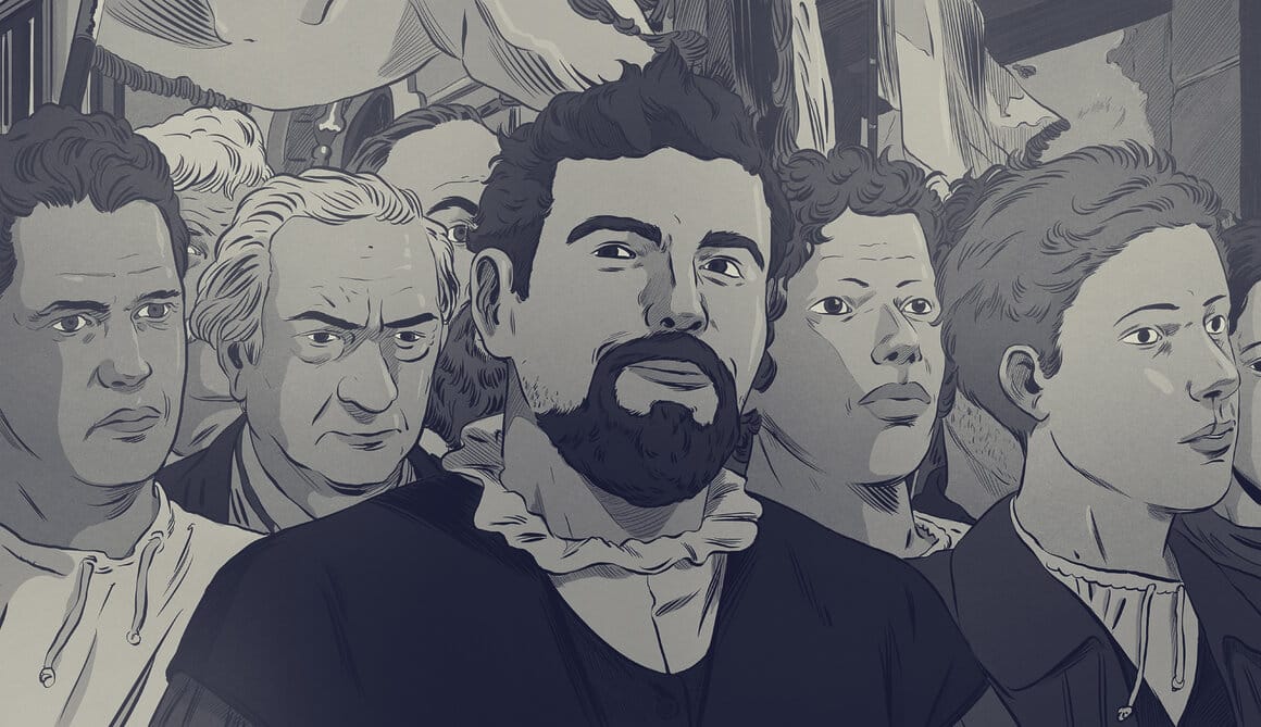 Pigafetta Dessins : REMEMBERS. Adapté de la collection documentaire « L’Incroyable périple de Magellan » écrite et réalisée par François de Riberolles, produite par Camera Lucida © CAMERA LUCIDA PRODUCTIONS - ARTE France – MINIMAL FILMS – BELGICA FILMS – SERENA PRODUCTIONS – 2022