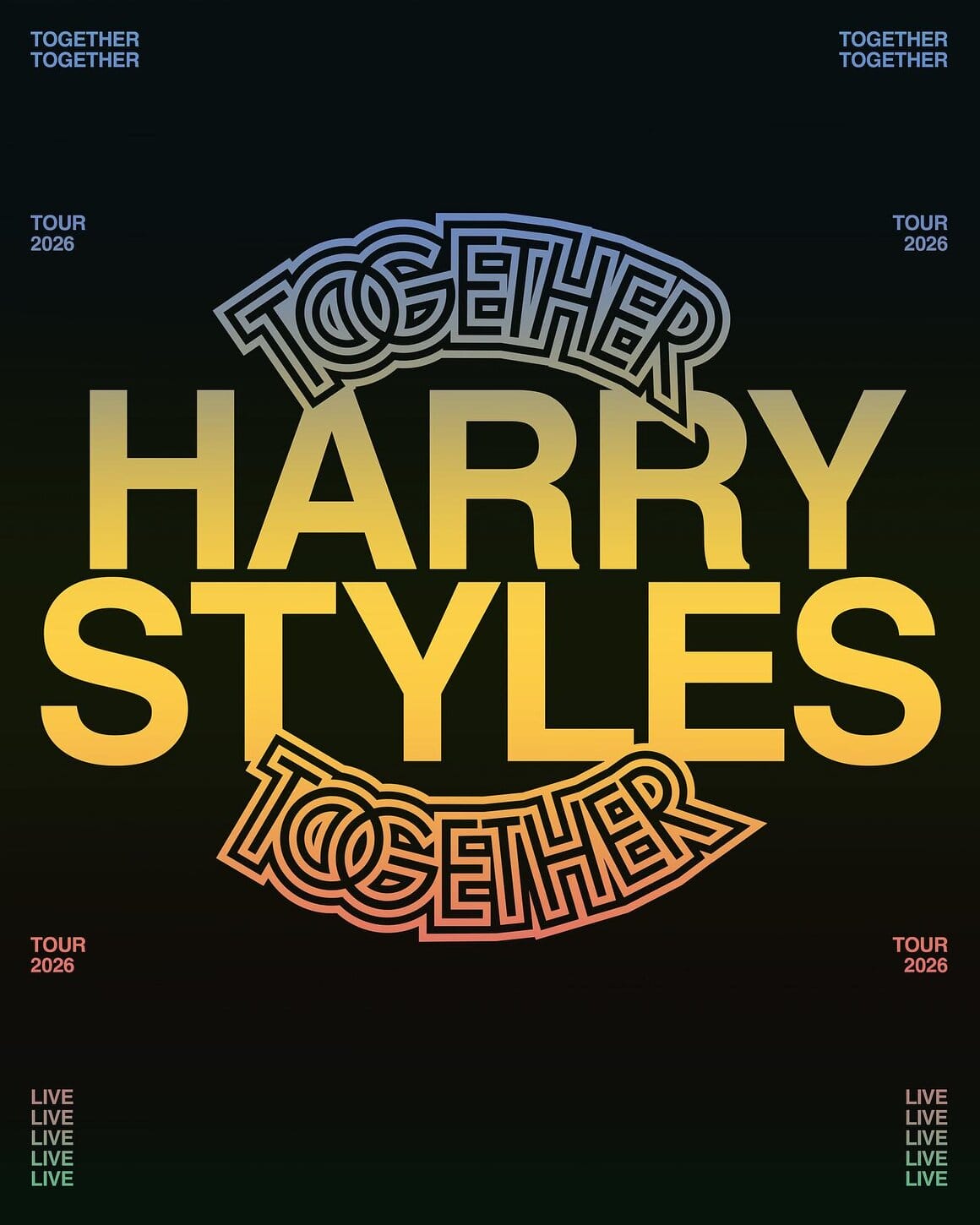 Affiche de la prochaine tournée de Harry Styles