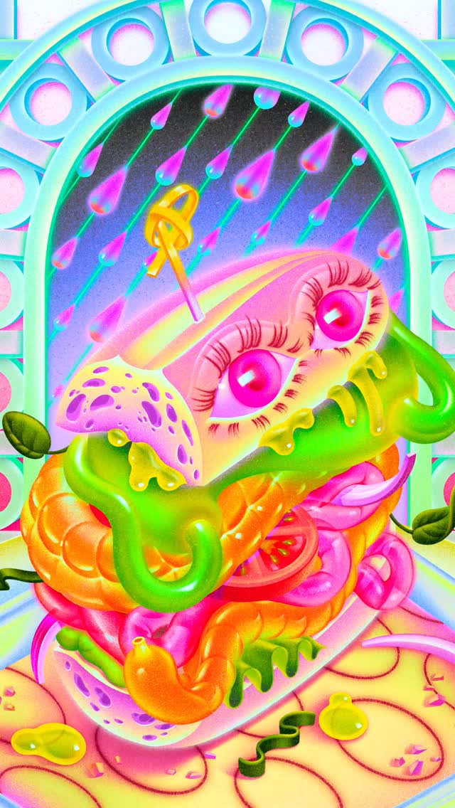 psychédélique oeuvre d'art par Wenjing Yang