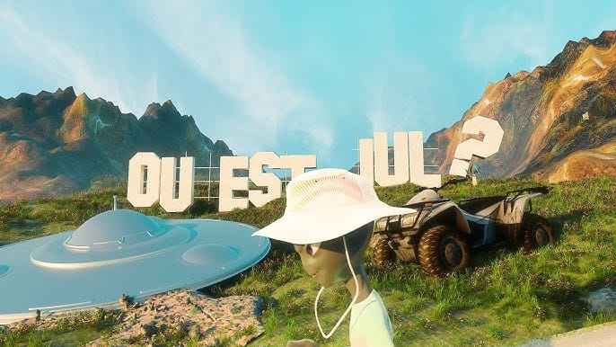 Univers fantaisiste inspiré du projet Oubliez moi de Jul
L'OVNI